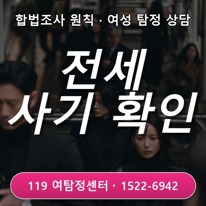 분당탐정사무소 전세 사기가 의심돼 상대방 사실관계를 확인해야 할 때 실제 상담에서는 무엇부터 볼까 실제 체크
